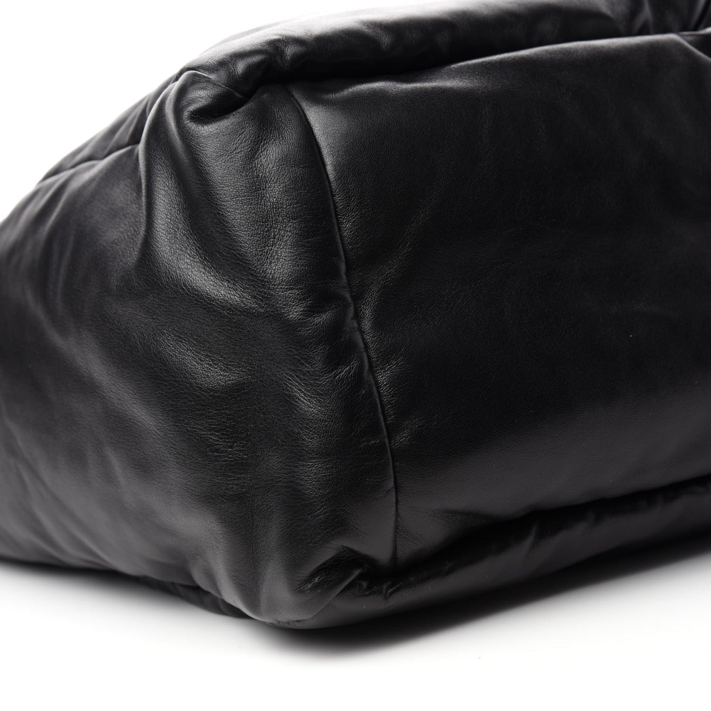 Nappa Soft Large Shopper Tote Black Cobalto