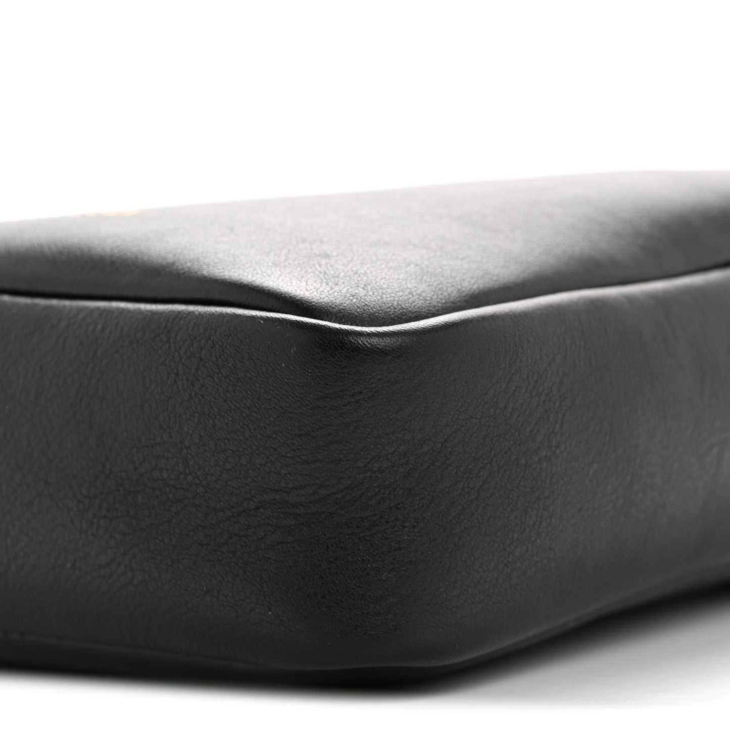 Calfskin Baroque Logo Messenger Bag Black