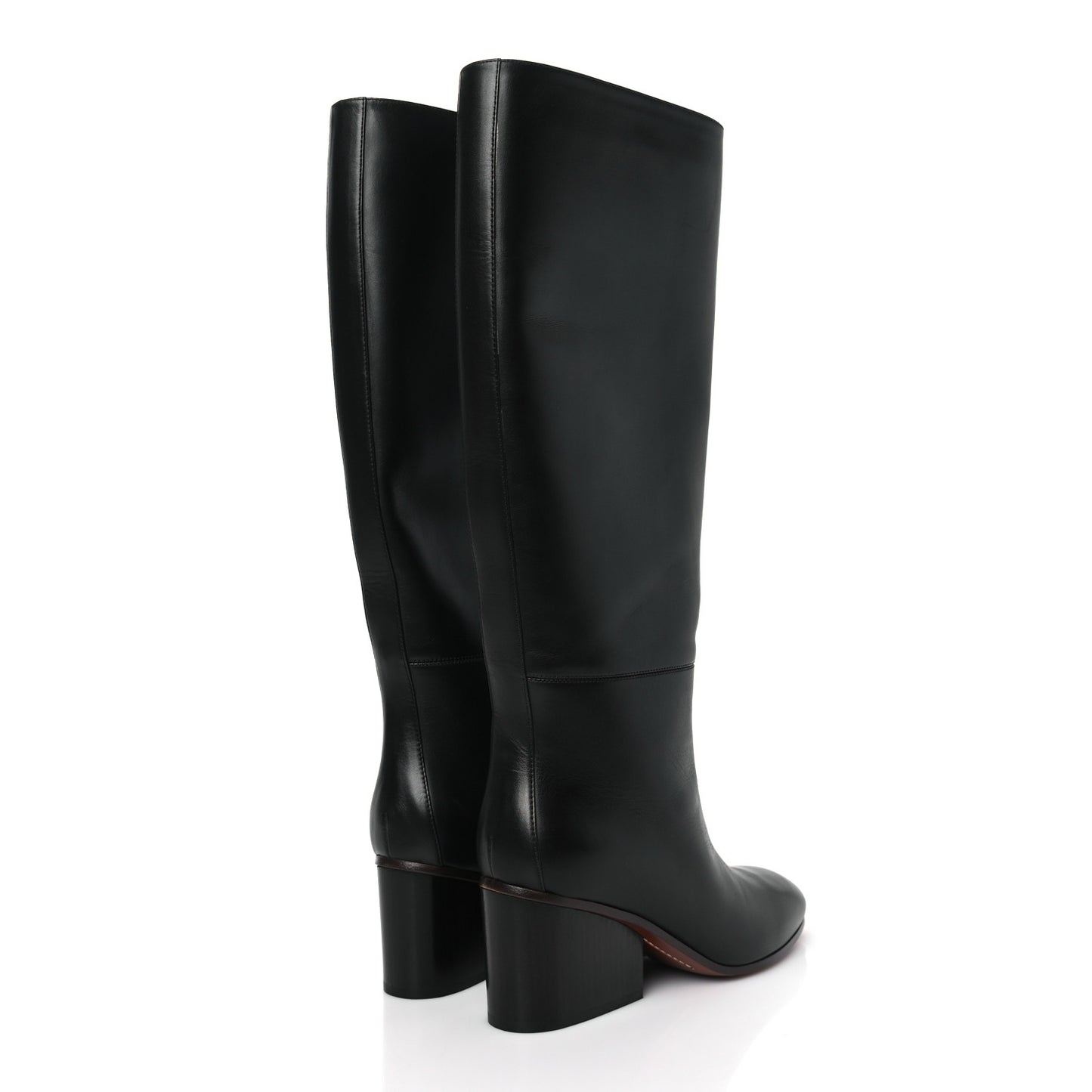 Calfskin New Jersey Boots 37 Black