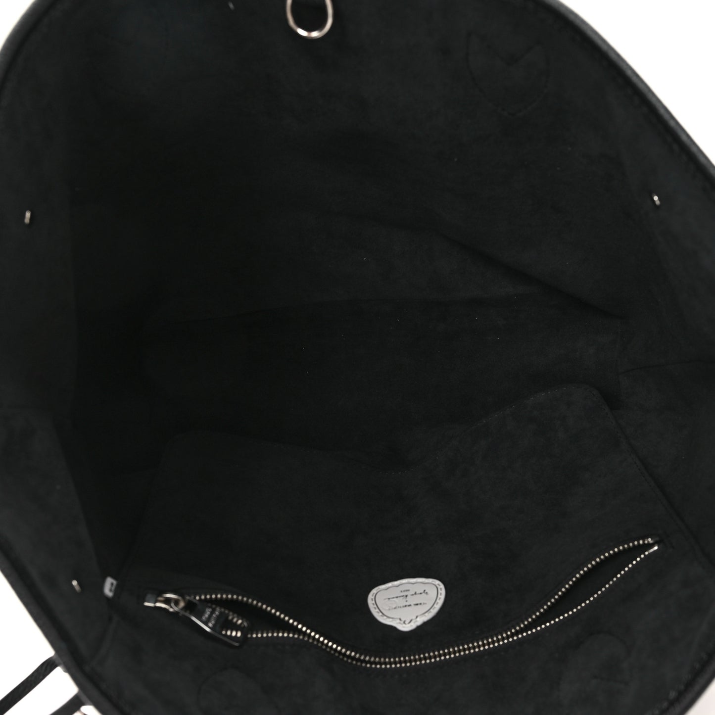 LV X YK Empreinte Neverfull MM Black White