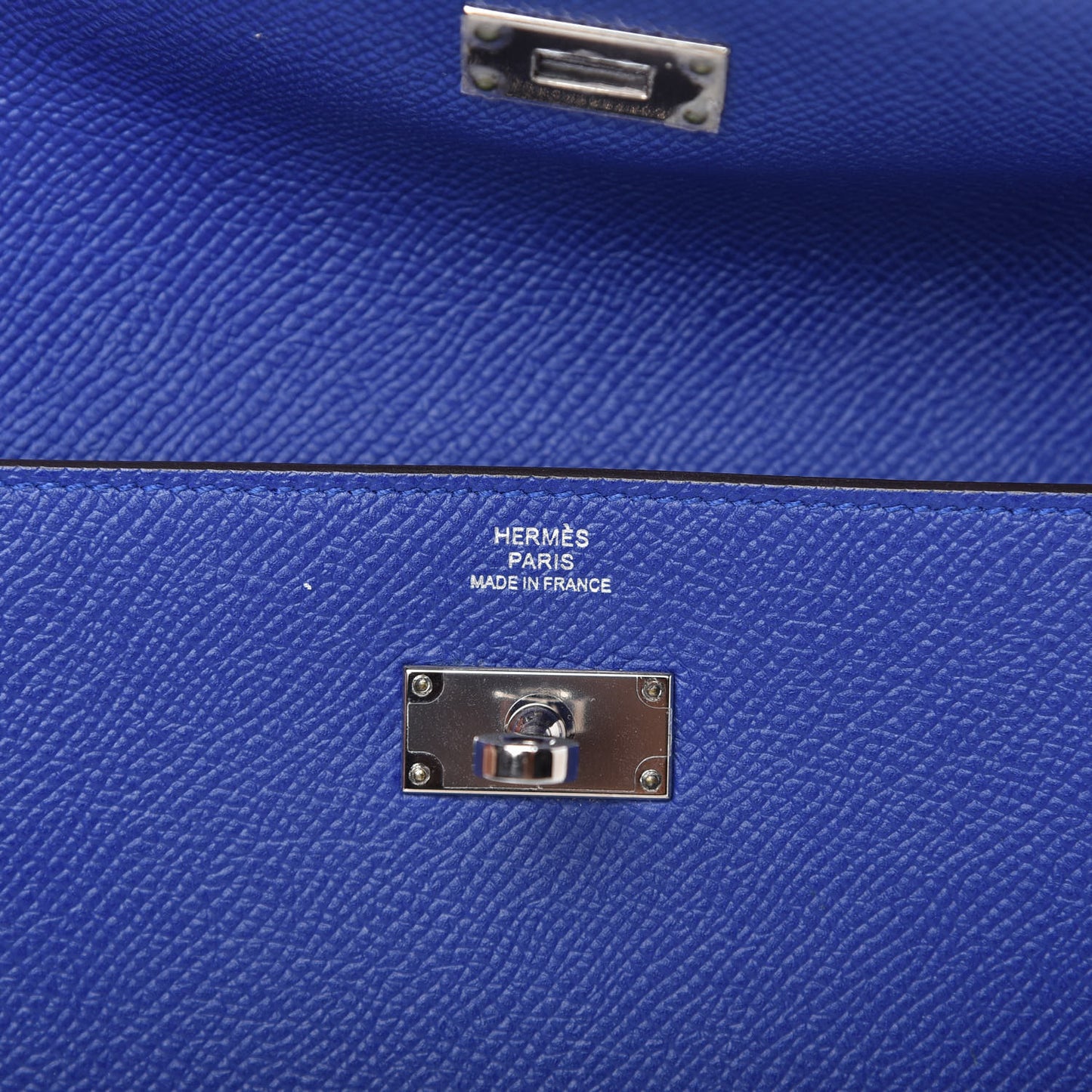 Epsom Kelly Longue Wallet Bleu Electrique