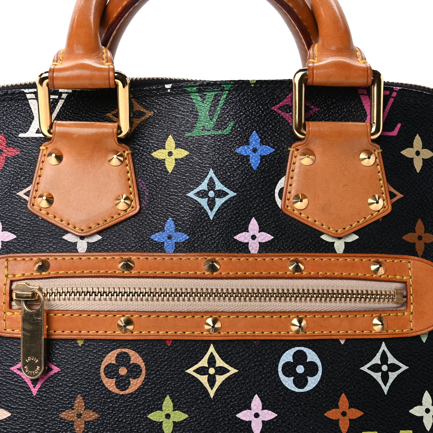 Louis Vuitton Monogram Multicolor Alma Black 5 of 7