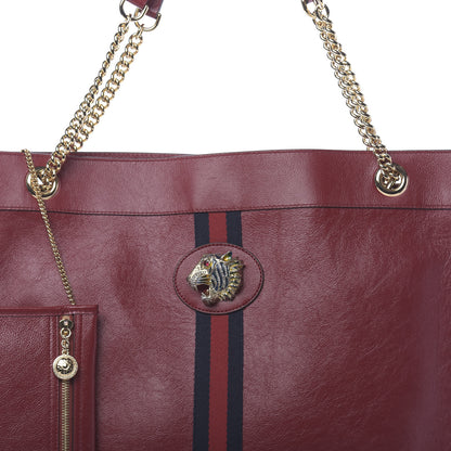Gucci Calfskin Large Rajah Chain Tote Romantic Cherry 10 of 10