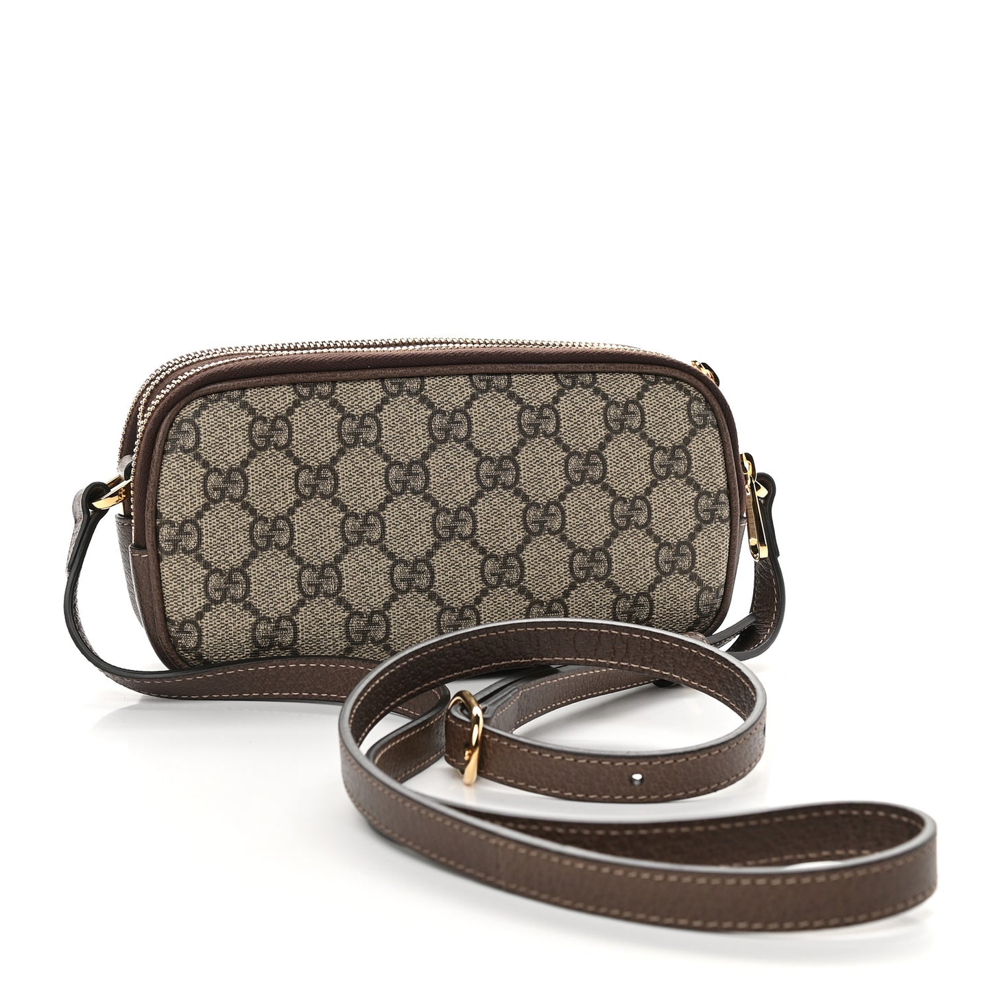 GG Supreme Monogram Web Mini Ophidia GG Bag Brown