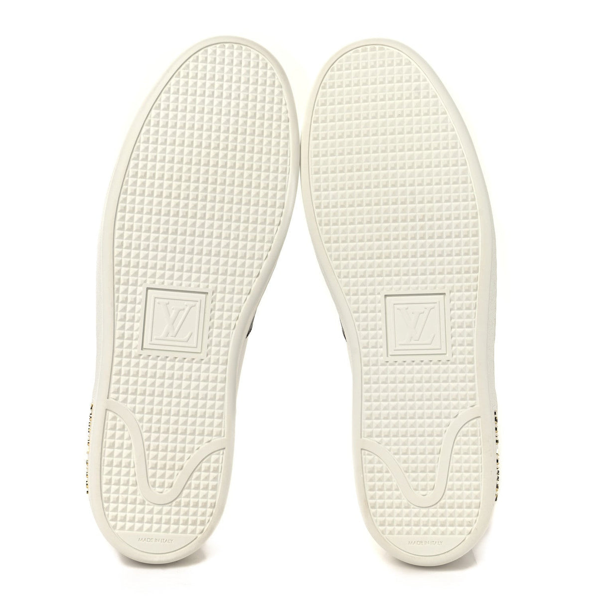 Monogram Stud Front Row Sneaker 40 White