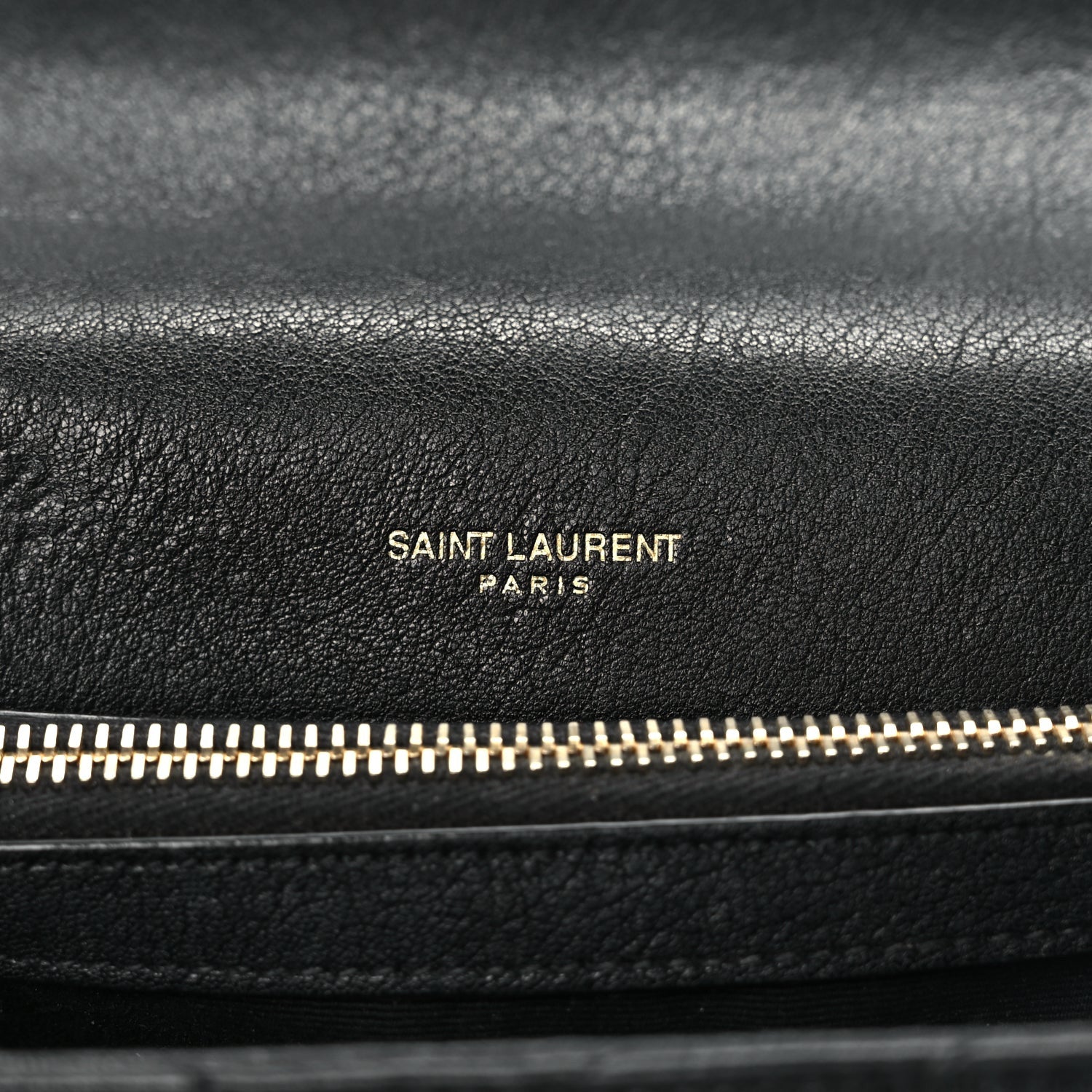 Saint Laurent Sheepskin Matelasse Chevron Monogram Medium College Bag Black 5 of 11