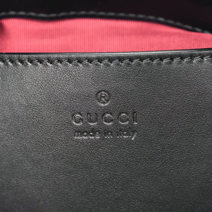 Gucci Calfskin Matelasse Chevron Small GG Marmont Shoulder Bag Black 5 of 10