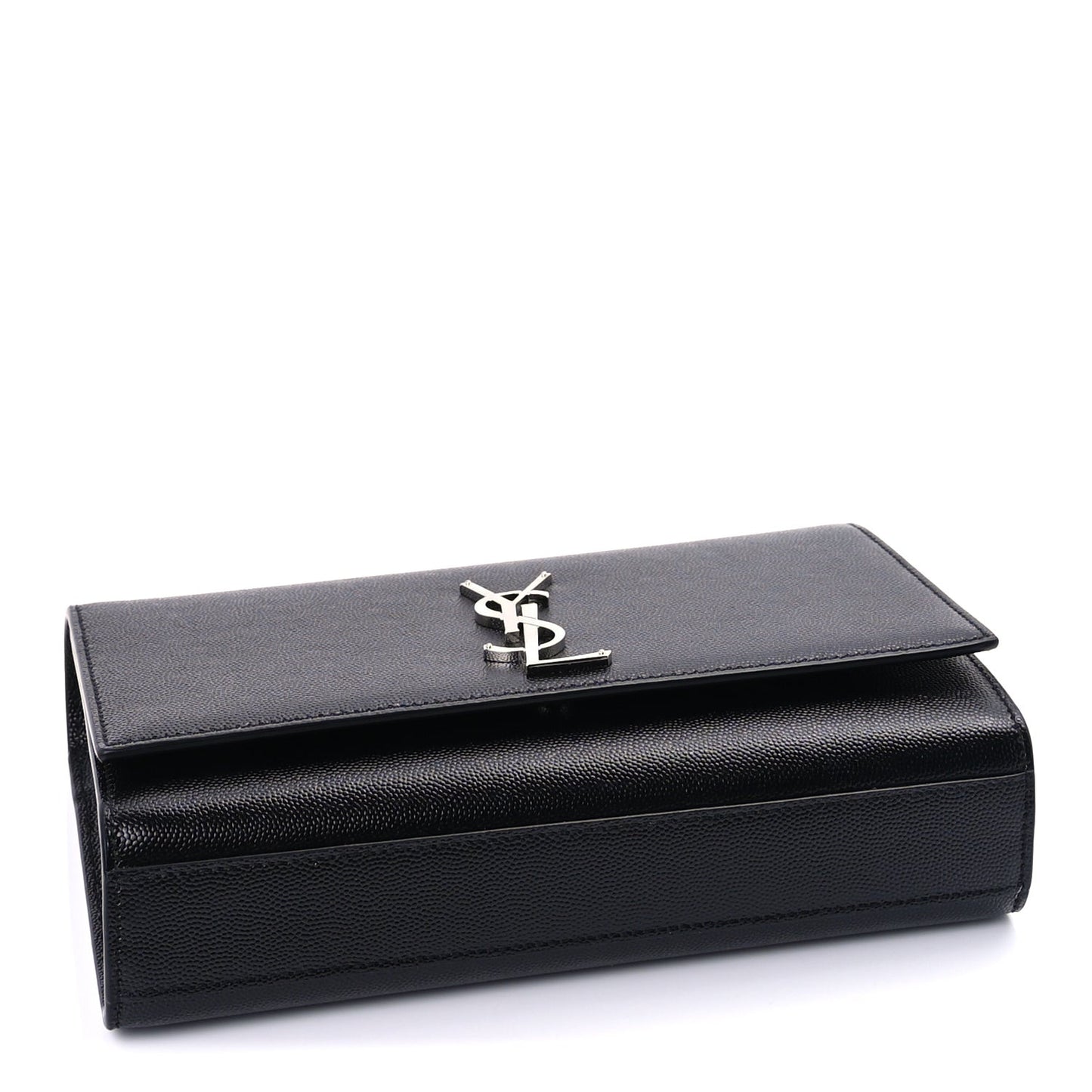 Grain De Poudre Medium Classic Monogram Kate Satchel Black