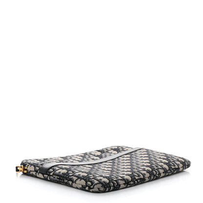Christian Dior Oblique Pouch Clutch Blue 4 of 7