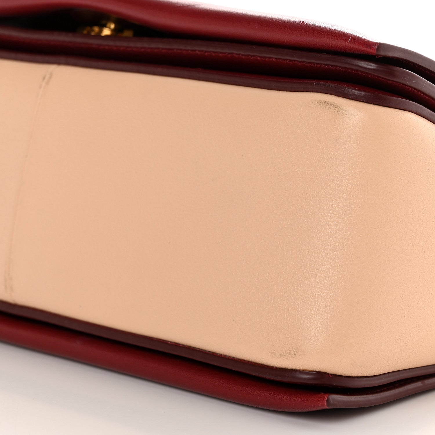 Celine Shiny Smooth Calfskin Medium Frame Shoulder Bag Ruby Nude 10 of 11