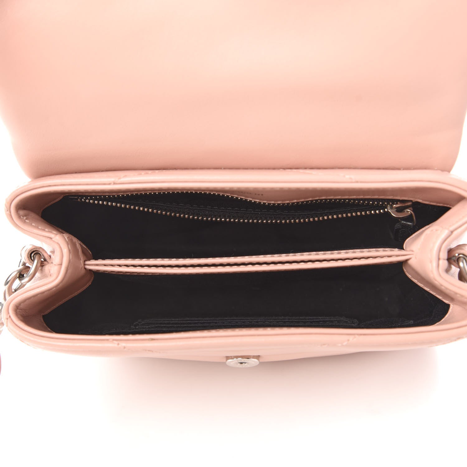 Saint Laurent Calfskin Y Quilted Monogram Toy Loulou Crossbody Bag Pale Pink 5 of 9