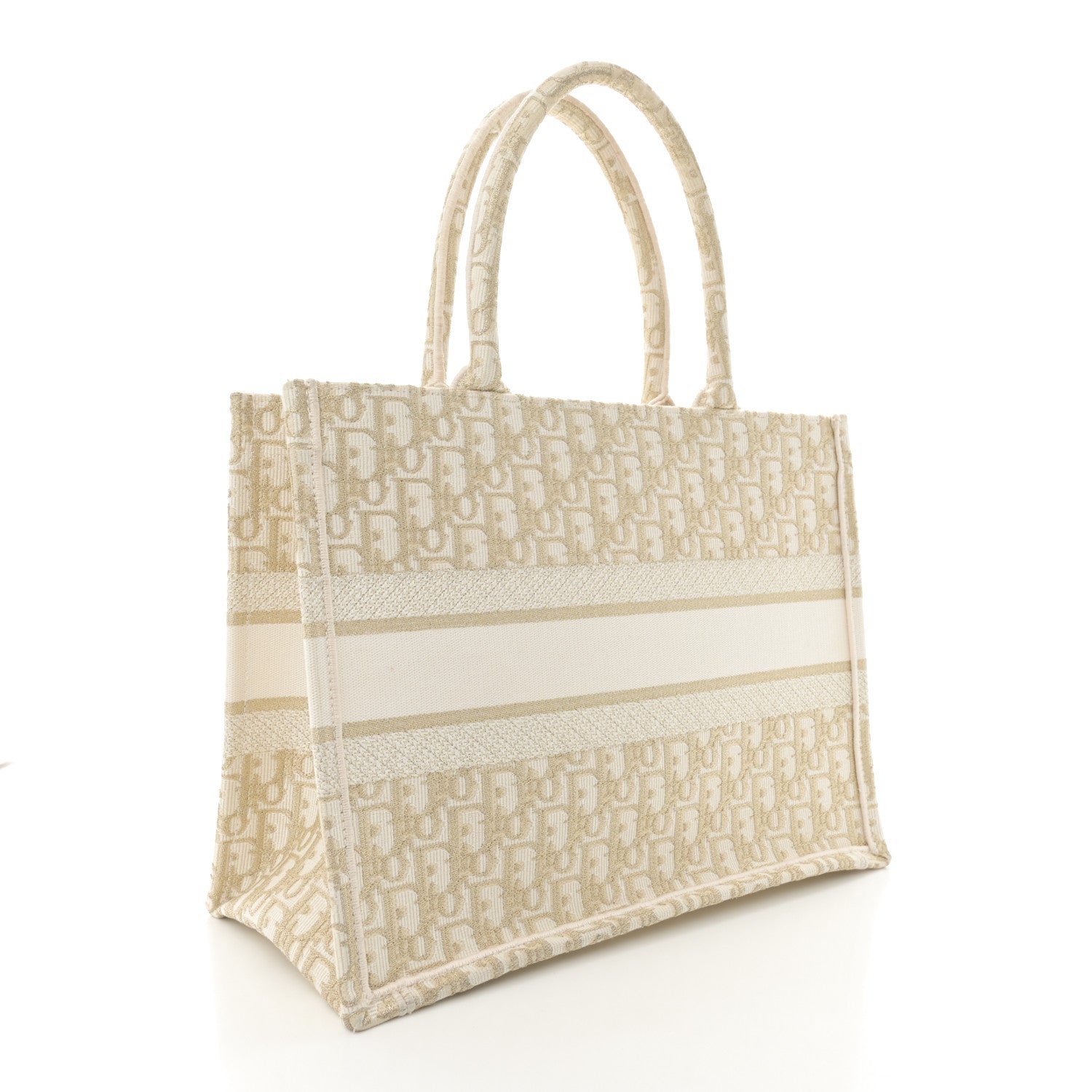 Christian Dior Oblique Medium Book Tote Gold Multicolor 3 of 12