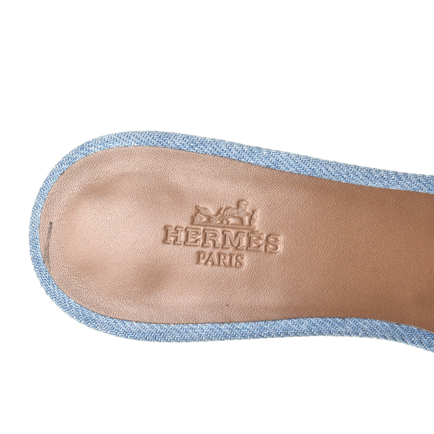 Hermes Denim Oasis Sandals 36 Bleu Clair 7 of 9