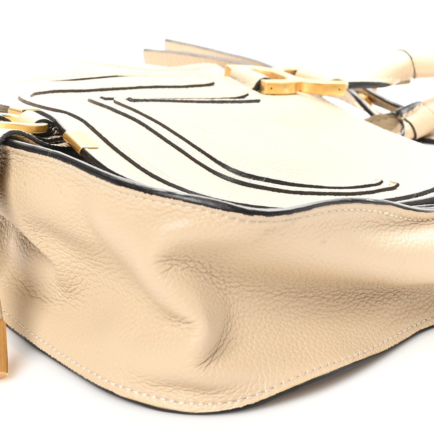 Chloe Calfskin Small Marcie Satchel Root Beige 9 of 9