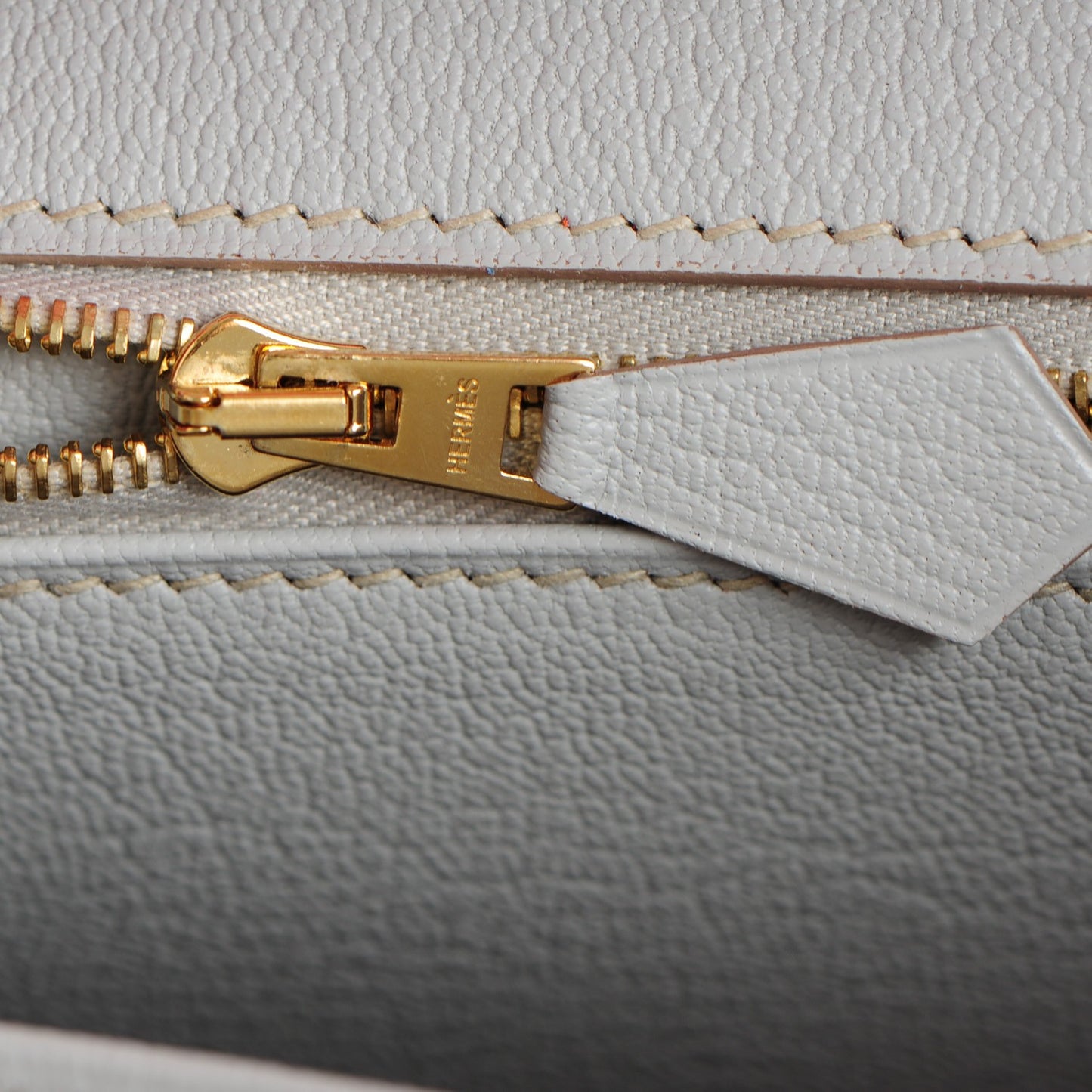 Chevre Mysore Bi-Color Horseshoe Birkin 30 Rose Lipstick Gris Perle