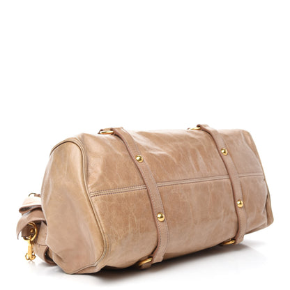 Miu Miu Vitello Lux Medium Bow Bag Cammeo 4 of 13
