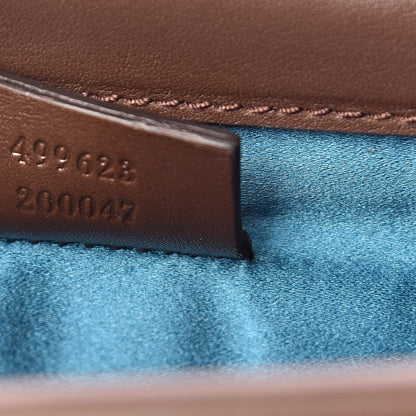 Gucci Velvet Moon Calfskin Crystal GG Monogram Small Dionysus Shoulder Bag Brown Vintage Cocoa Black Diamond 9 of 10