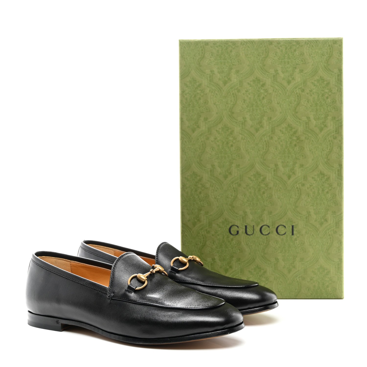 Gucci Calfskin Womens Jordaan Loafers 37 Black 10 of 10