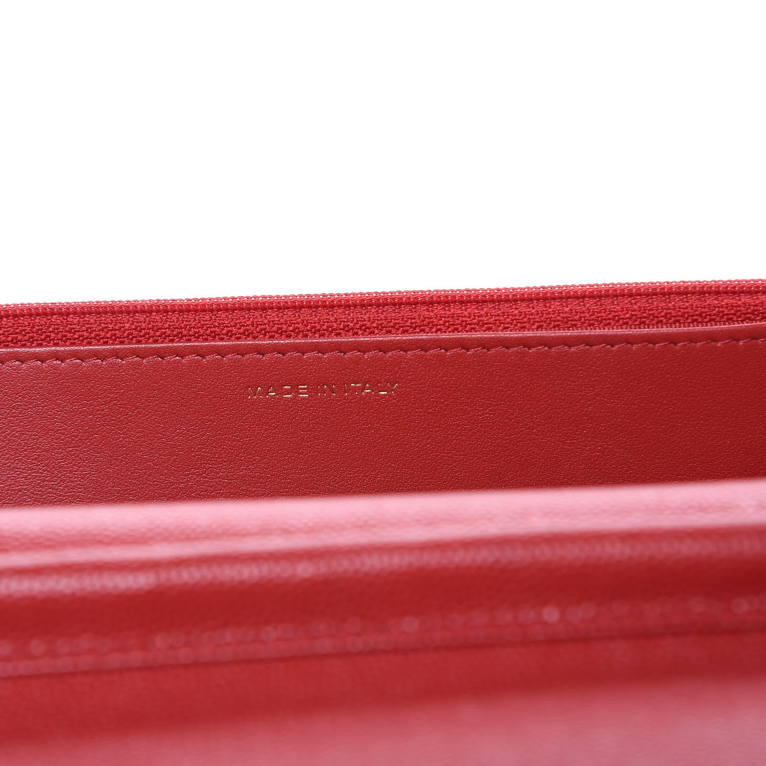 Chanel Caviar Quilted Wallet on Chain WOC Red 7 of 11