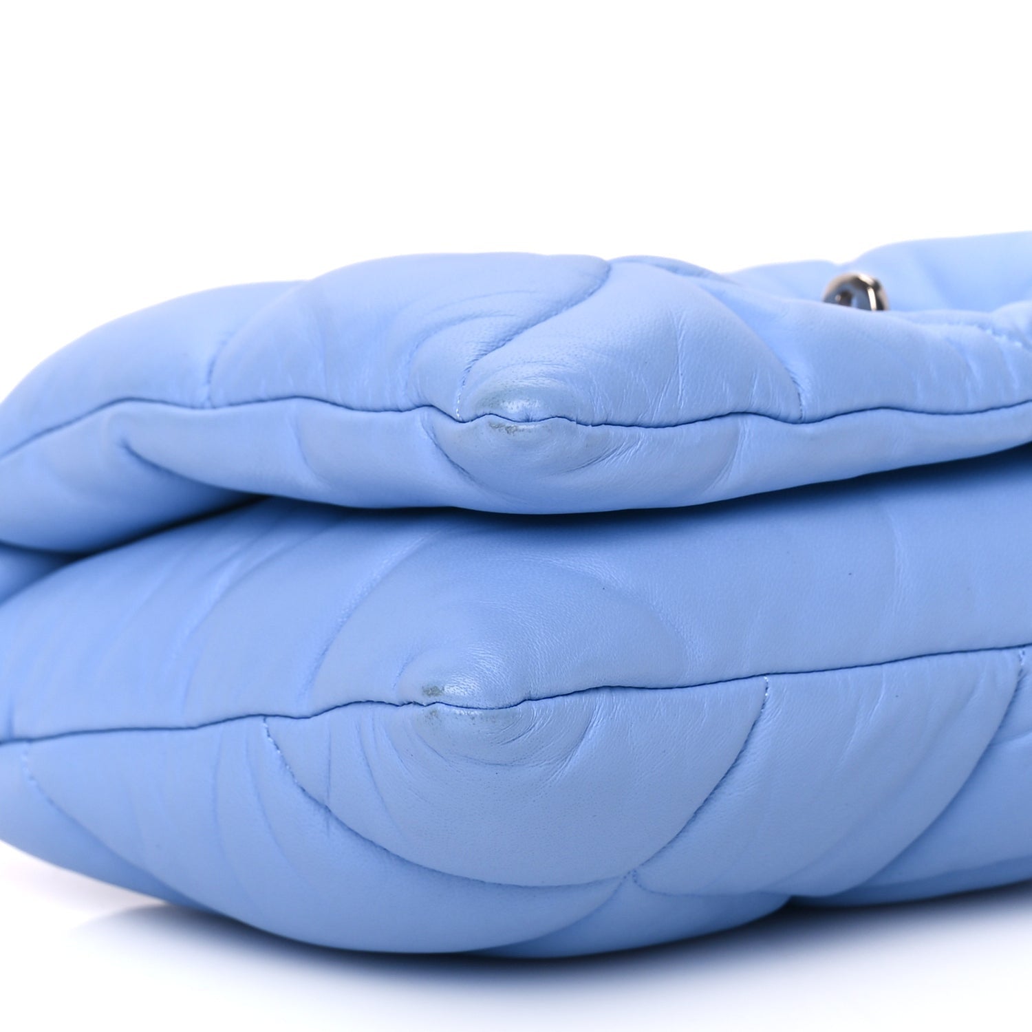 Mulberry Nappa Pillow Quilted Little Softie Bag Cornflower Blue 7 of 8