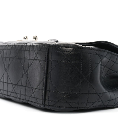 Christian Dior Lambskin Cannage Medium Miss Dior Flap Black 9 of 10