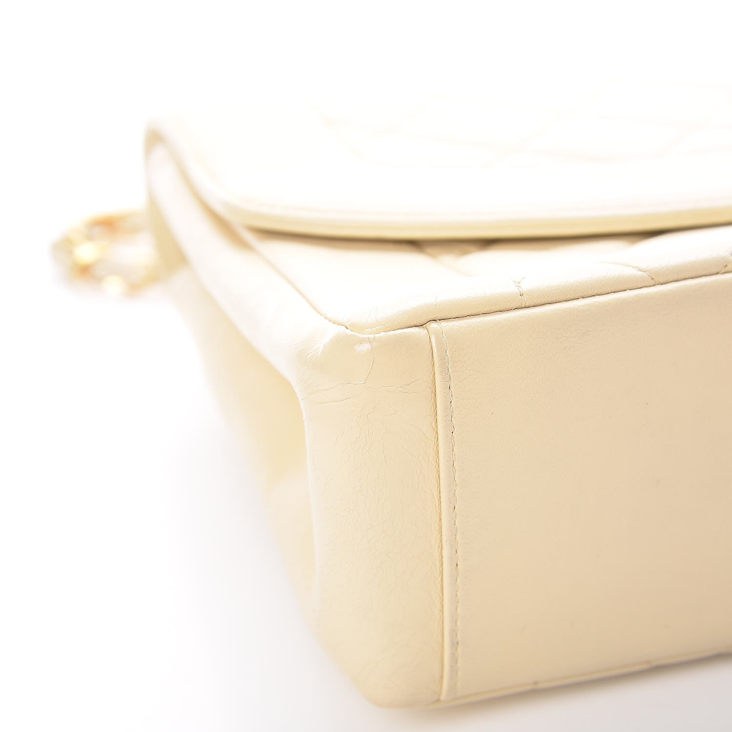 Chanel Lambskin Quilted Small Single Flap Beige 11 of 17