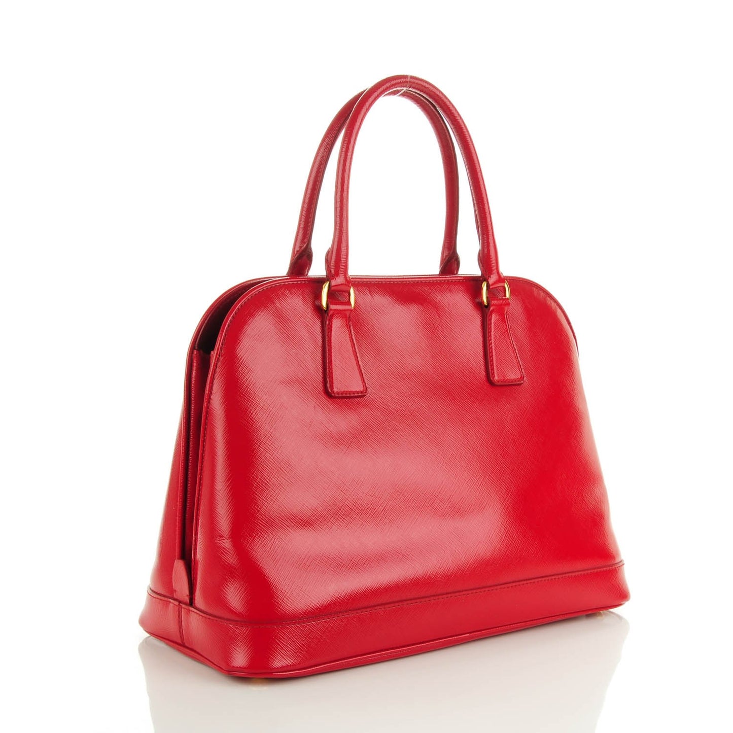 Saffiano Vernice Open Promenade Tote Rosso
