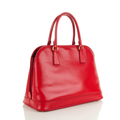 Prada Saffiano Vernice Open Promenade Tote Rosso 3 of 9