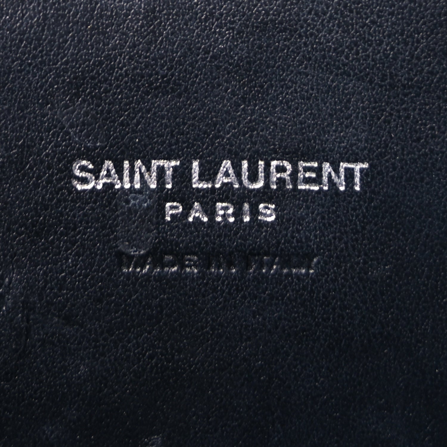 Saint Laurent Calfskin Crocodile Embossed Nano Sac De Jour  Black 6 of 9