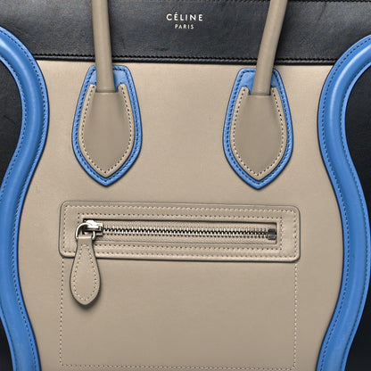 Celine Shiny Smooth Calfskin Micro Tri-Color Luggage Quartz 7 of 15