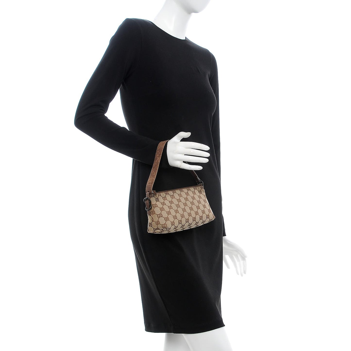 Monogram Small Pochette Brown