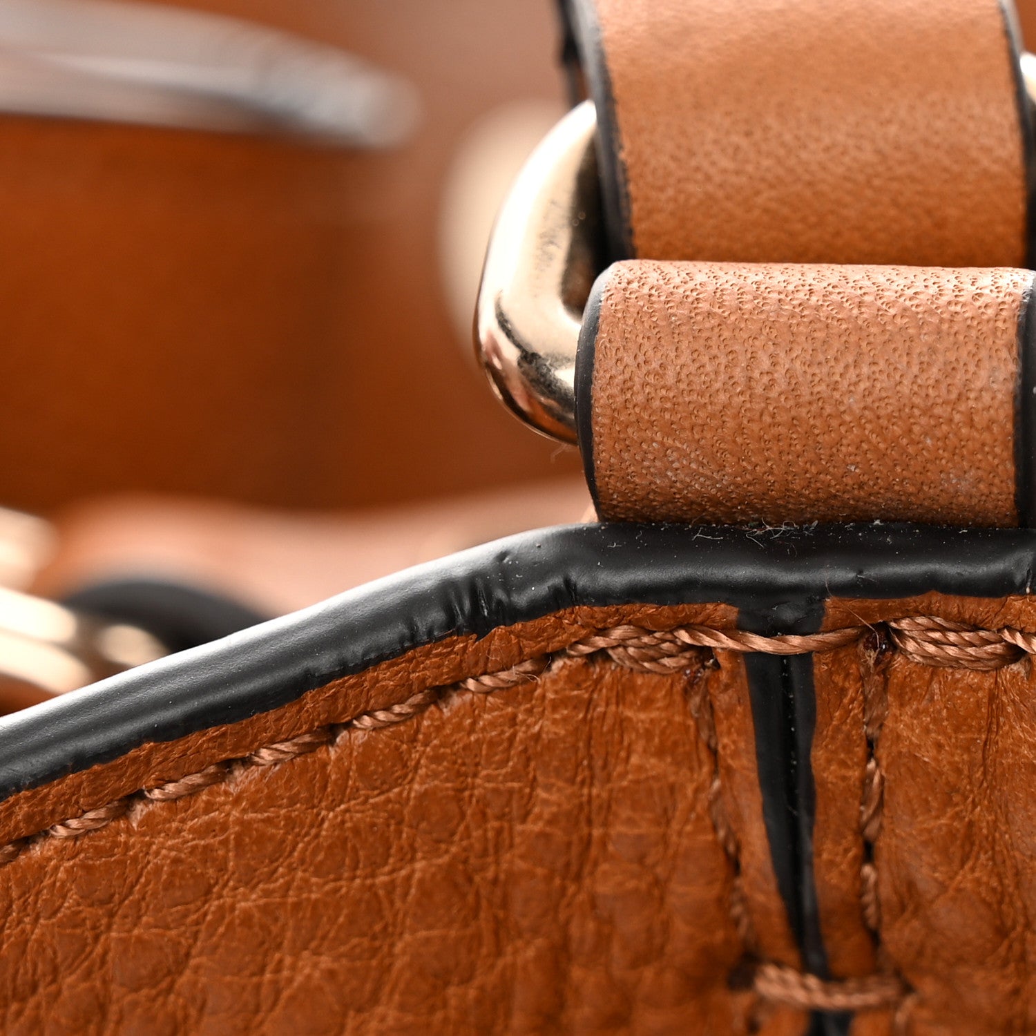 Burberry Grainy Calfskin House Check Small Maidstone Saddle Brown 14 of 24
