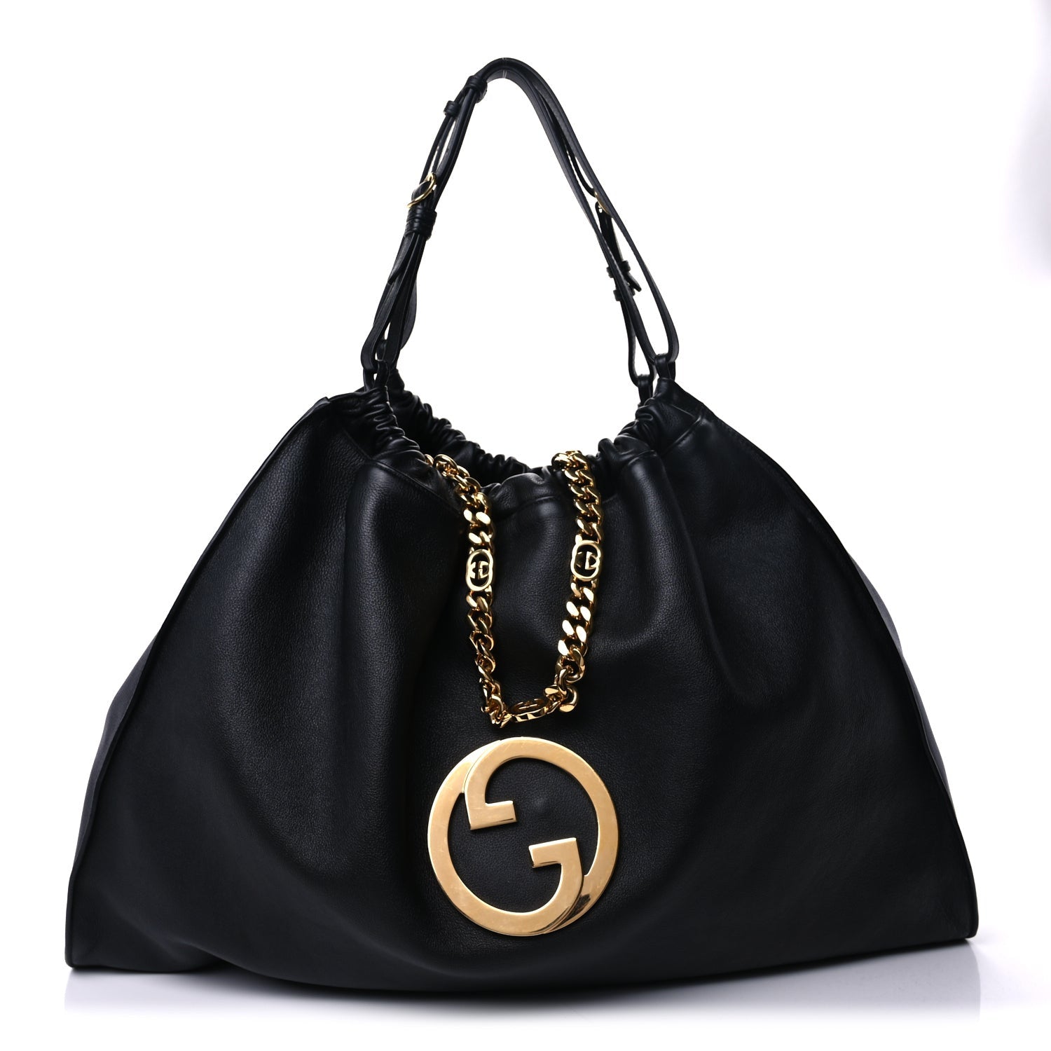 Gucci Calfskin Large Blondie Tote Black 1 of 7