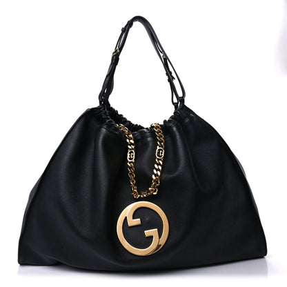 Gucci Calfskin Large Blondie Tote Black 1 of 7