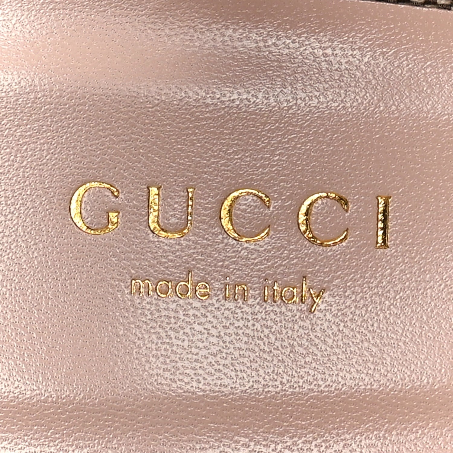 Gucci Monogram Nappa Chalotte Horsebit Ankle Strap 75mm Flatform Sandals 38.5  Beige Ebony 7 of 8
