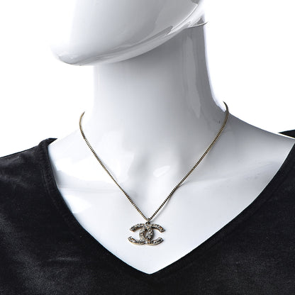 Chanel Crystal CC Necklace Multicolor Gold 2 of 7