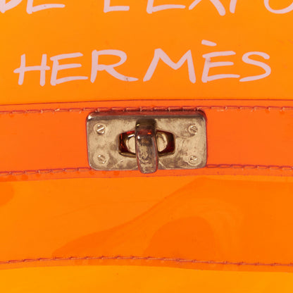 Hermes Vinyl Souvenir De L'Exposition Kelly Orange 7 of 7