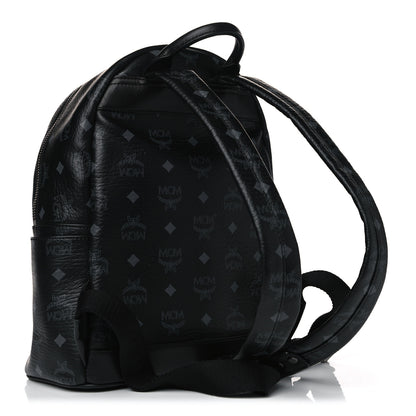 MCM Visetos Studded Small Dual Stark Backpack Black 3 of 13