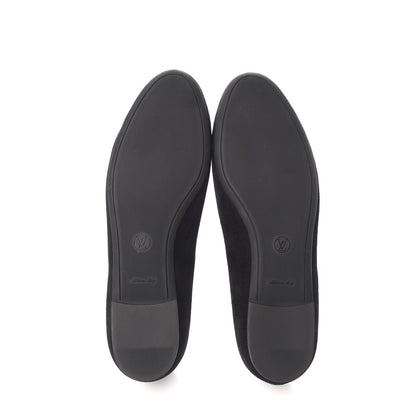 Louis Vuitton Suede Monogram Uniformes Ballet Flats 41 Black 5 of 8