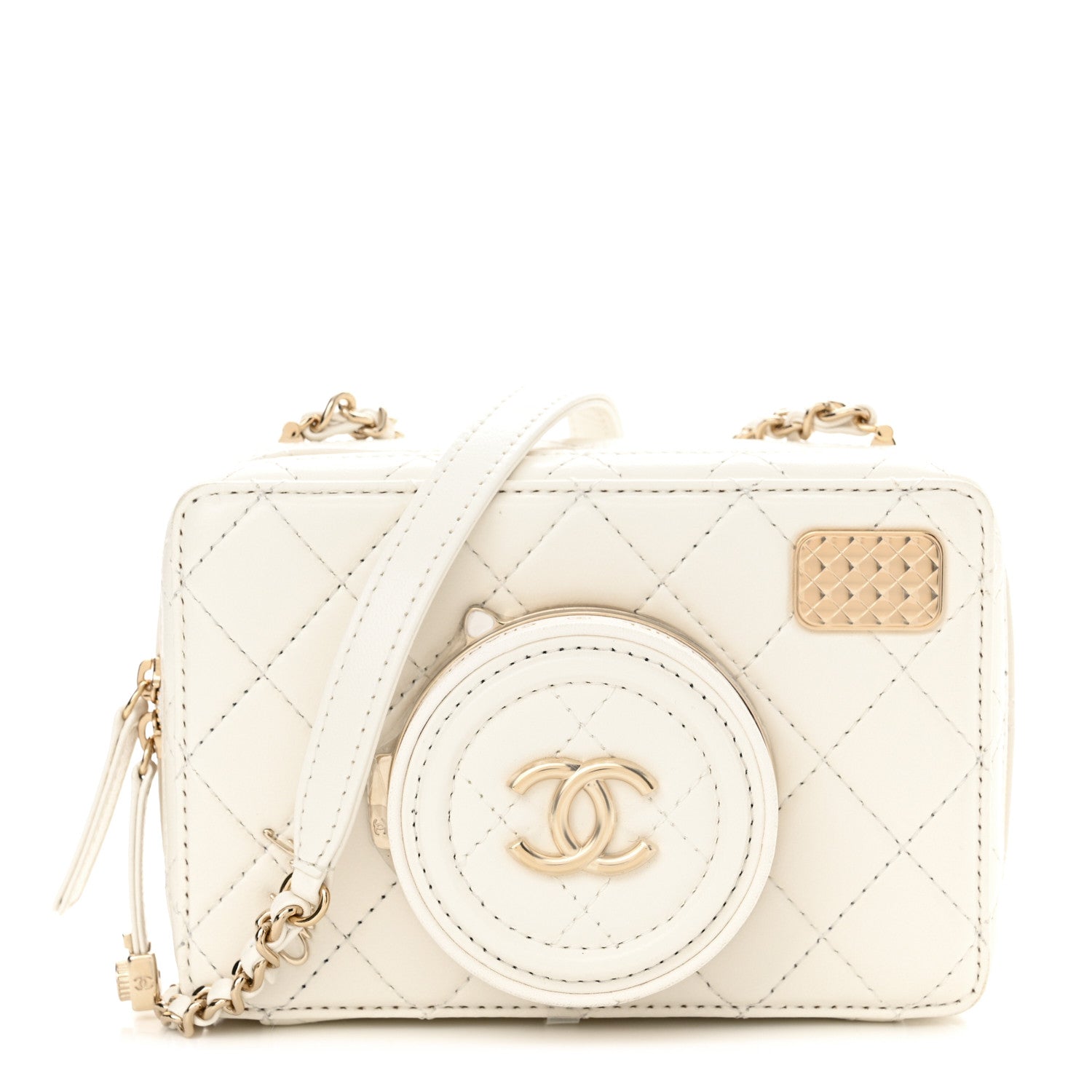 Chanel Lambskin Quilted Coco Click Bag White 1 of 11