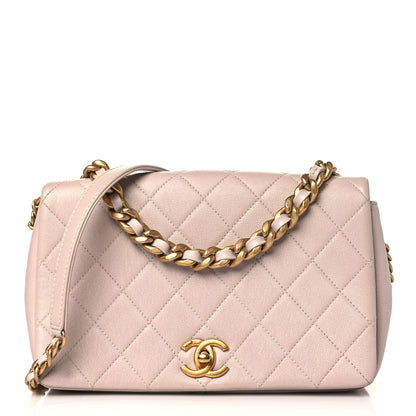 Chanel Shiny Lambskin Quilted Medium Fashion Therapy Flap Bag Lilac 1 of 9
