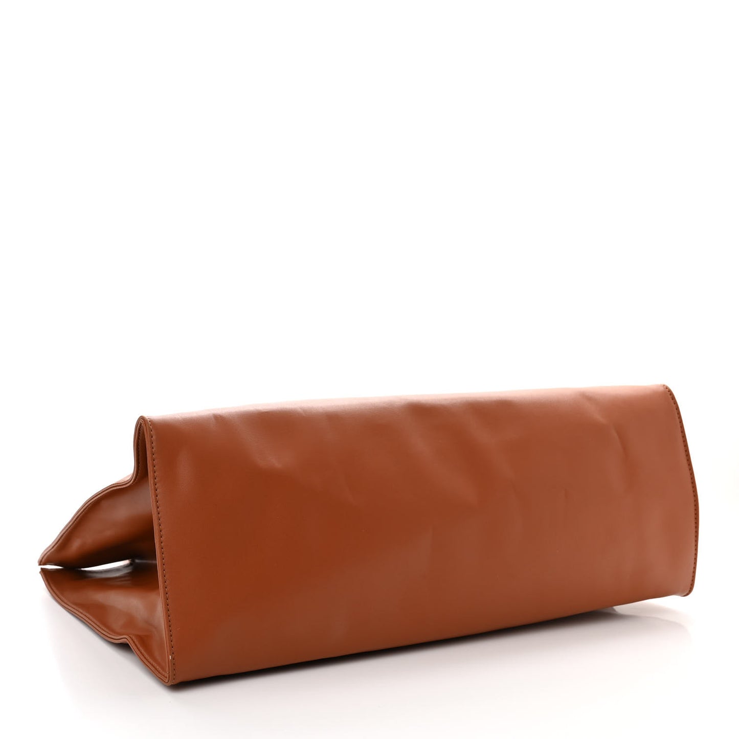 Vegan Leather Large Shopping Bag Tan