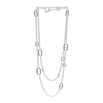 Hermes Sterling Silver Farandole Necklace 120 3 of 5