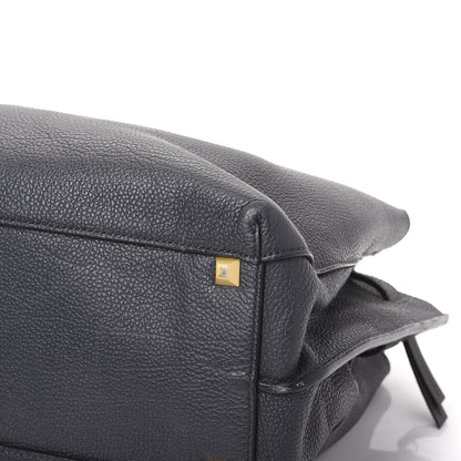 MCM Grained Calfskin Medium Milla Tote Phantom Grey 8 of 10