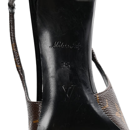 Louis Vuitton Monogram Cherie Slingback Pumps 36 8 of 9