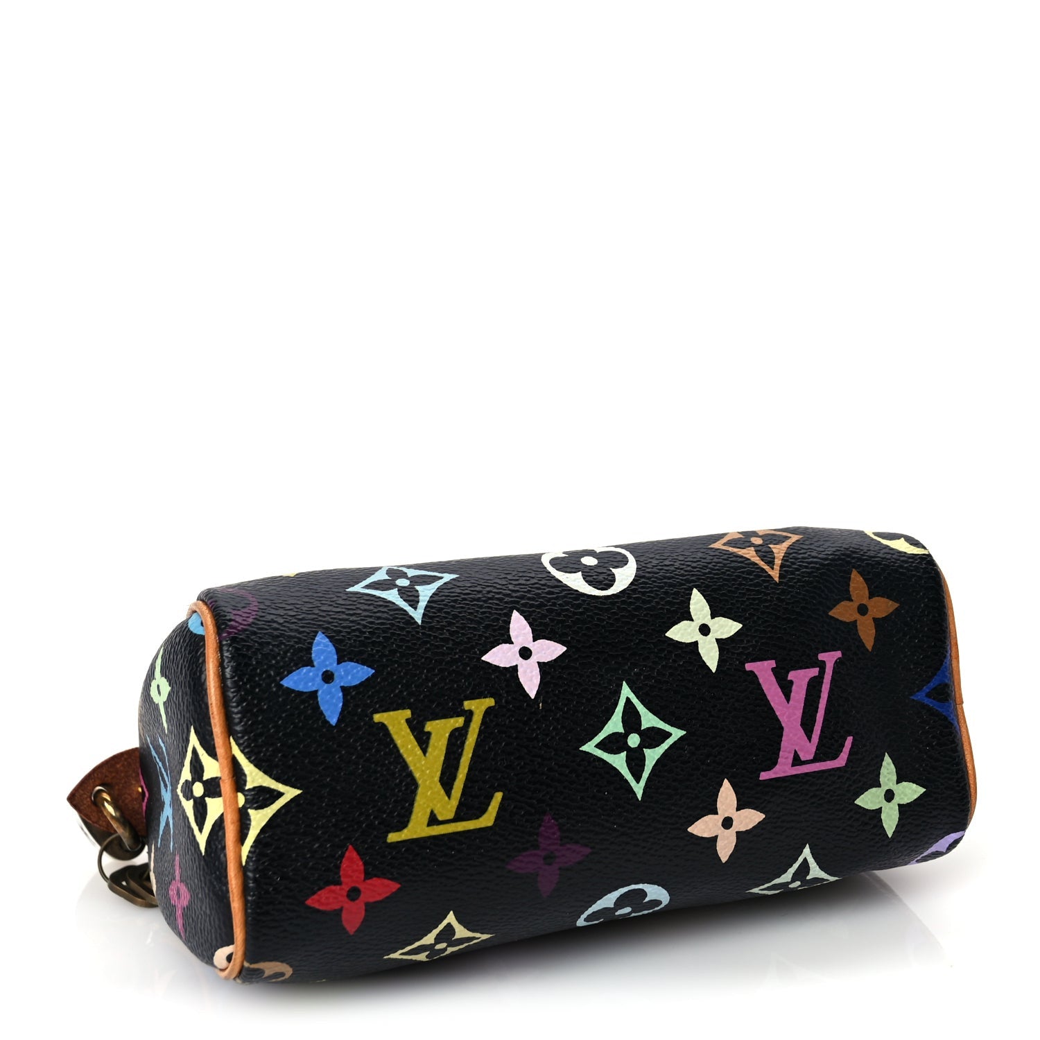 Louis Vuitton Monogram Multicolor Mini Sac HL Speedy Black 3 of 8