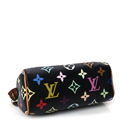 Louis Vuitton Monogram Multicolor Mini Sac HL Speedy Black 3 of 8