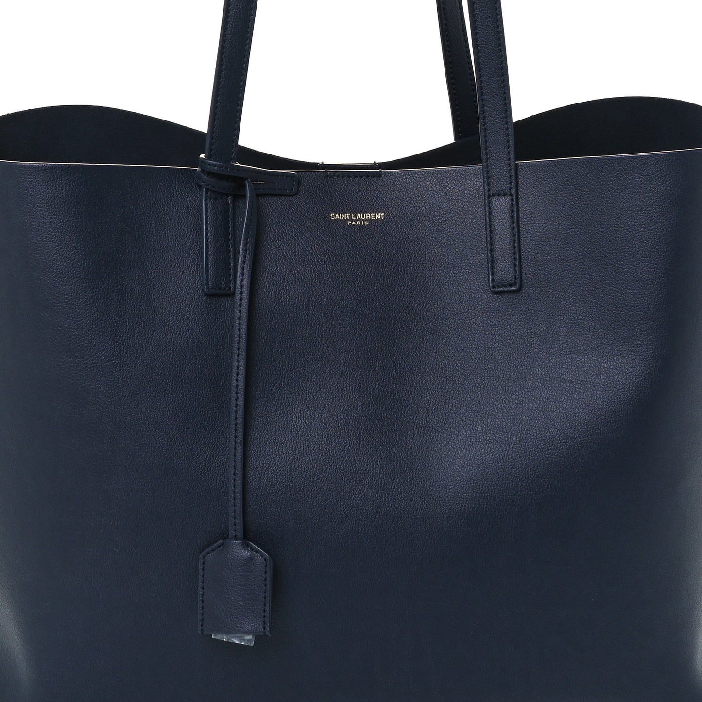 Calfskin Large Shopping Tote Deep Marine