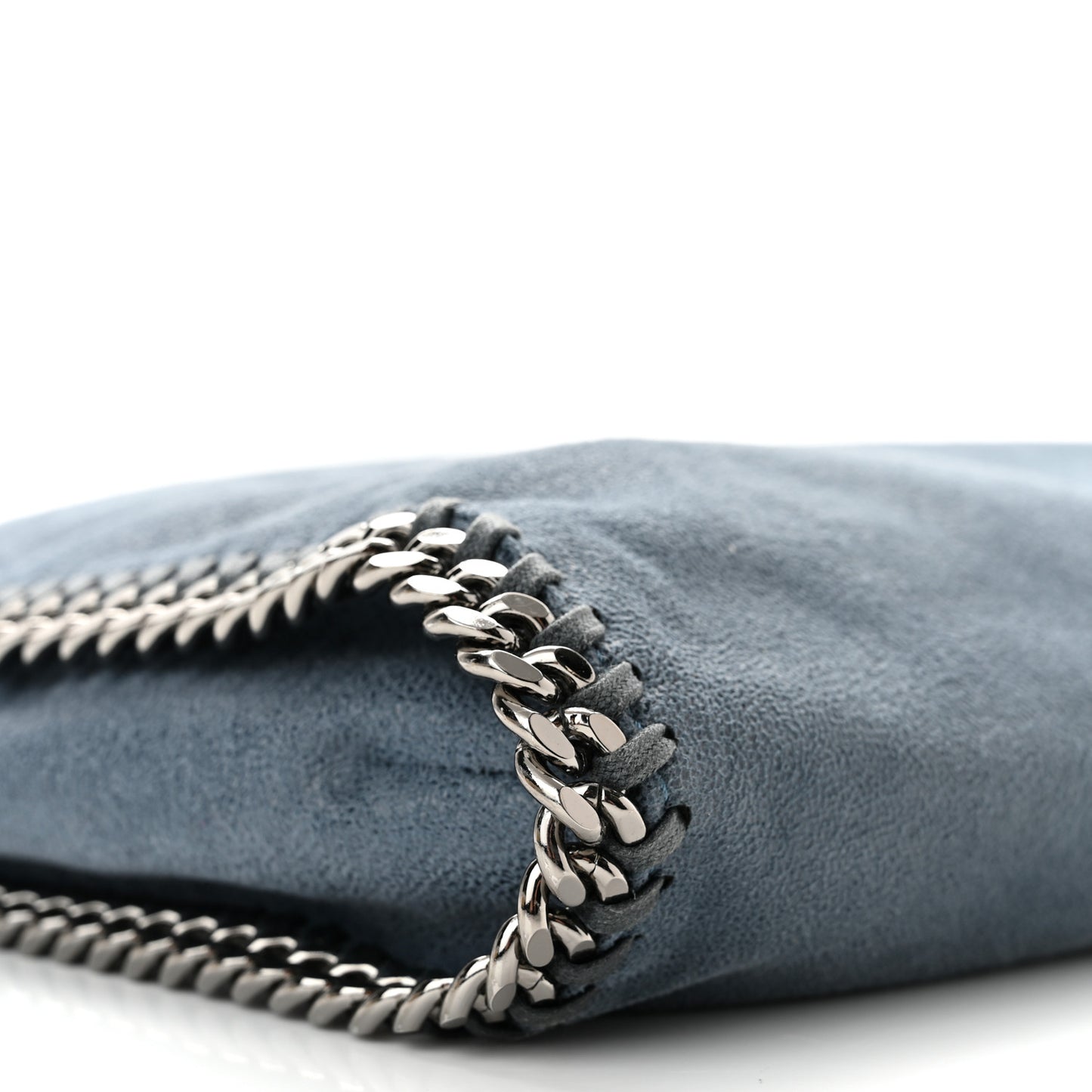 Shaggy Deer Falabella Fold Over Tote Light Blue