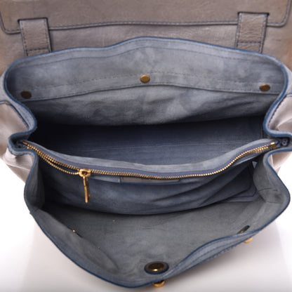 Saint Laurent Calfskin Canvas Medium Muse Two Grey 7 of 14